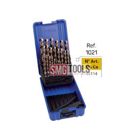   Spirálfúró készlet D1-13/0,5 + magméret / 29db/klt. HSS/Co5 (1021) DIN338W MULTI-INOX