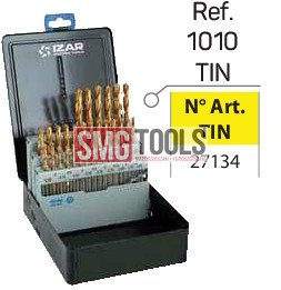 Spirálfúró készlet D1-10/0,25/ 37db/klt. HSS (1010) DIN338N Classic - TiN