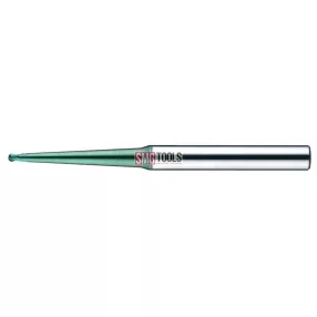   D2R1 Gömbvégű mikromaró Z4 /kúpos nyak 2x1,5°/ L/l2/l1=80/37/5 d=6 VHM BLUE 60HRc-30
