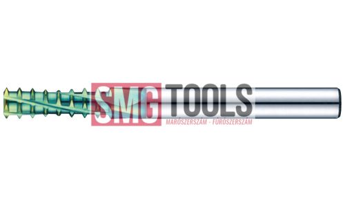 M20 Menetmaró redukált profillal 2xD Z4 D16 L/l1=105/40 d=16 VHM TiSiN-S 62HRc-15