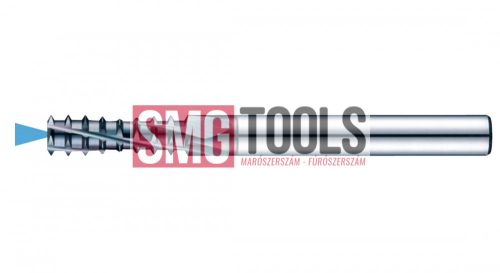 M6 Menetmaró redukált profillal 2,5xD belső h. Z4 D4.5 L/l1=60/16 d=6 VHM DLC ALU-15 [4NKTMA045160S06M6C]