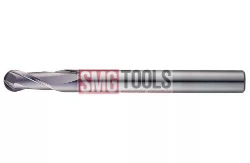 D4R2 Gömbvégű maró Z2 L/L1=70/8 d=6 VHM TiAlN STEEL-30 [DB312040]