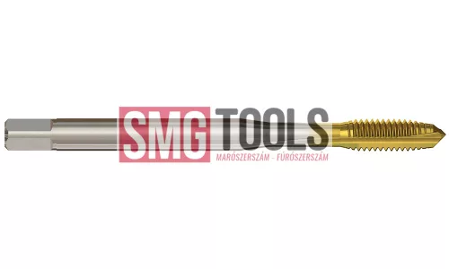 M4-6H Gépi menetfúró terelőéles HSS/Co8 DIN371-B 1000-TiN-G