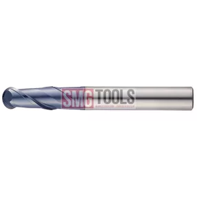   D1R0.5 Gömbvégű maró Nyakalt Z2 L/L2/l1=50/8/3 d=6 WELDON VHM AlCrN INOX-38 [SB502010F]