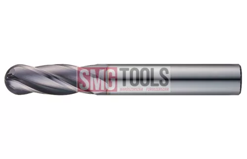 D4R2 Gömbvégű maró Z4 Thunder L/L1=51/14 d=4 VHM TiAlN STEEL-30 [TXB204040]