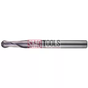   D3R1.5 Gömbvégű maró Z2 Thunder L/L1=60/20 d=3 VHM TiAlN STEEL-30 [TXB222030]