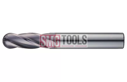 D1.5R0.75 Gömbvégű maró Z4 Thunder L/L1=50/3 d=4 VHM TiAlN STEEL-30 [TXB304015]