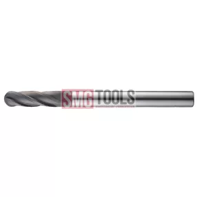   D1R0.5 Gömbvégű mikromaró Z4 L/l1=60/3 d=4 VHM Gyémánt bev. GrD-30 [WGB504010]