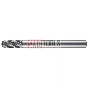   D4R2 Gömbvégű maró hosszú Z4 L/l1=70/8 d=4 VHM TiAlN INOX-3840 [XXB504040]